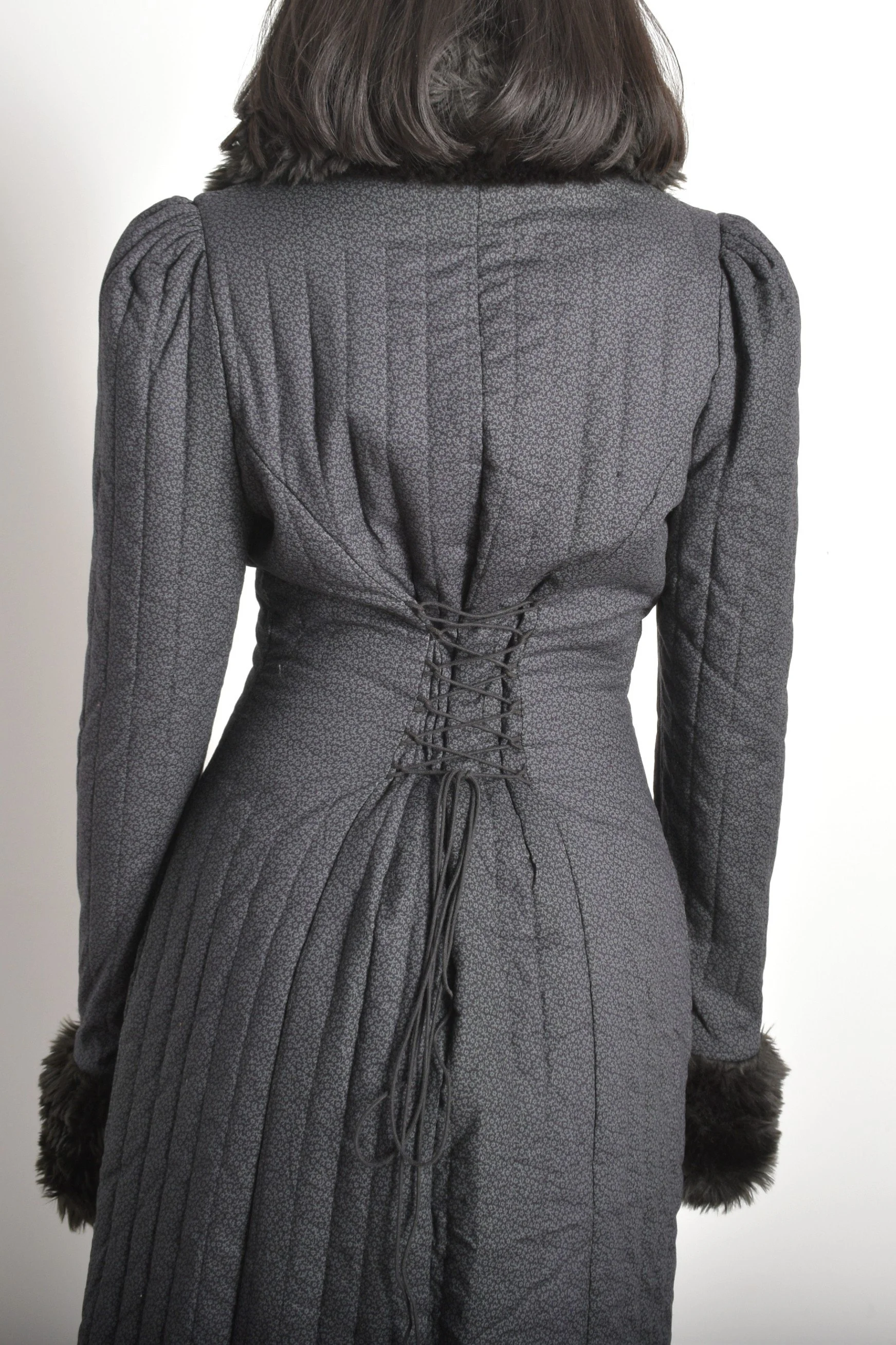 90s Betsey Johnson Quilted Corset Coat-S/M — La Poubelle Vintage